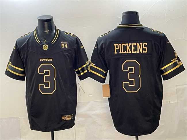 Men's Dallas Cowboys #3 George pickens Black 2025 F.U.S.E. 94 Marshawn Kneeland Memorial Patch Vapor Limited Stitched Jersey,We sell and wholesale Men's Dallas Cowboys #3 George pickens Black 2025 F.U.S.E. 94 Marshawn Kneeland Memorial Patch Vapor Limited Stitched Jersey on line form chian!