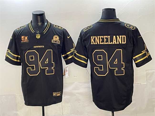 Men's Dallas Cowboys #94 Marshawn Kneeland Black Gold 2025 F.U.S.E. With 5x Super Bowl Champions & Established In 1960 Patch Vapor Limited Stitched Jersey,We sell and wholesale Men's Dallas Cowboys #94 Marshawn Kneeland Black Gold 2025 F.U.S.E. With 5x Super Bowl Champions & Established In 1960 Patch Vapor Limited Stitched Jersey on line form chian!