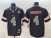 Men's Dallas Cowboys #4 Dak Prescott 2024 Mexico Black F.U.S.E. Stitched Jersey,baseball caps,new era cap wholesale,wholesale hats