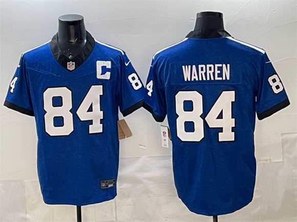 Men's Indianapolis Colts #84 Tyler Warren Blue 2025 F.U.S.E. Throwback Vapor Limited Stitched Jersey,We sell and wholesale Men's Indianapolis Colts #84 Tyler Warren Blue 2025 F.U.S.E. Throwback Vapor Limited Stitched Jersey on line form chian!