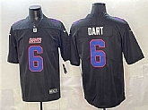 Men's New York Giants #6 Jaxson Dart Black Fashion Vapor Untouchable Limited Stitched Jersey,baseball caps,new era cap wholesale,wholesale hats