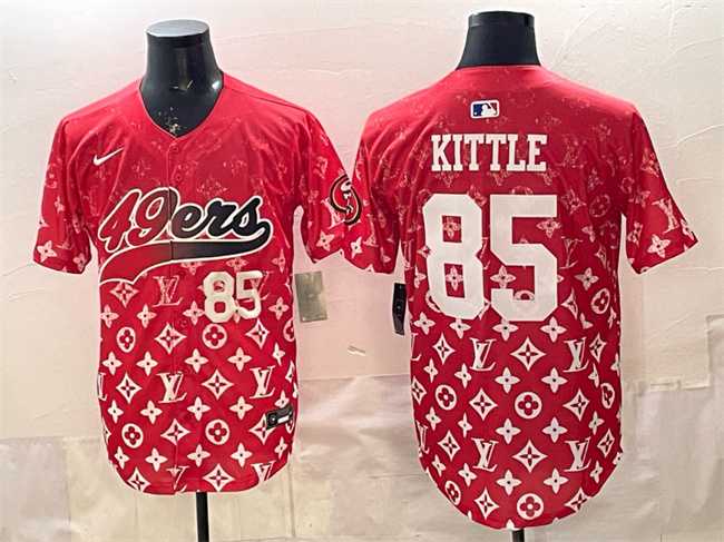 Men's San Francisco 49ers #85 George kittle Red Limited Stitched Baseball Jersey,We sell and wholesale Men's San Francisco 49ers #85 George kittle Red Limited Stitched Baseball Jersey on line form chian!