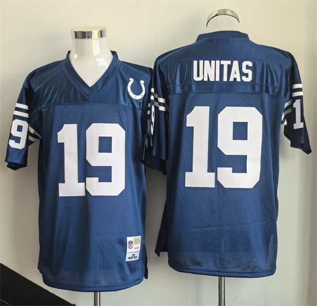 Men's Indianapolis Colts #19 Johnny Unitas Blue Throwback Stitched Jersey,We sell and wholesale Men's Indianapolis Colts #19 Johnny Unitas Blue Throwback Stitched Jersey on line form chian!