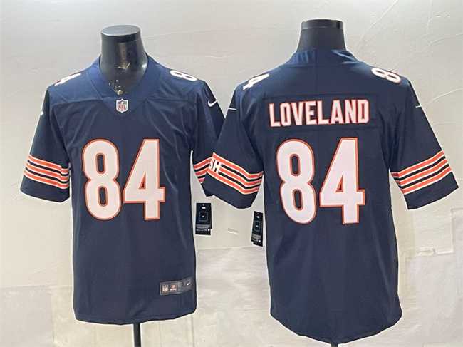 Men's Chicago Bears #84 Colston Loveland Navy Vapor Untouchable Stitched Jersey,We sell and wholesale Men's Chicago Bears #84 Colston Loveland Navy Vapor Untouchable Stitched Jersey on line form chian!