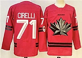 Men's Canada Hockey #71 Anthony Cirelli Red Stitched Jersey,baseball caps,new era cap wholesale,wholesale hats