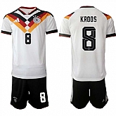 Men's Germany #8 Kroos White 2025-26 Home Soccer Jersey Suit,baseball caps,new era cap wholesale,wholesale hats