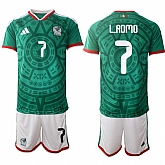 Men's Mexico #7 Luis Romo Green 2025-26 Home Soccer Jersey Suit,baseball caps,new era cap wholesale,wholesale hats