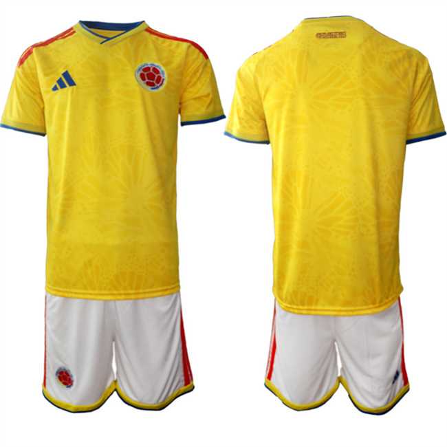 Men's Colombia Team Custom Yellow 2025-26 Home Soccer Jersey Suit,We sell and wholesale Men's Colombia Team Custom Yellow 2025-26 Home Soccer Jersey Suit on line form chian!