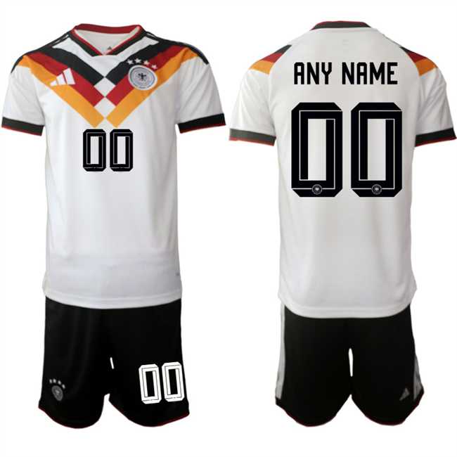 Men's Germany Custom White 2025-26 Home Soccer Jersey Suit,We sell and wholesale Men's Germany Custom White 2025-26 Home Soccer Jersey Suit on line form chian!