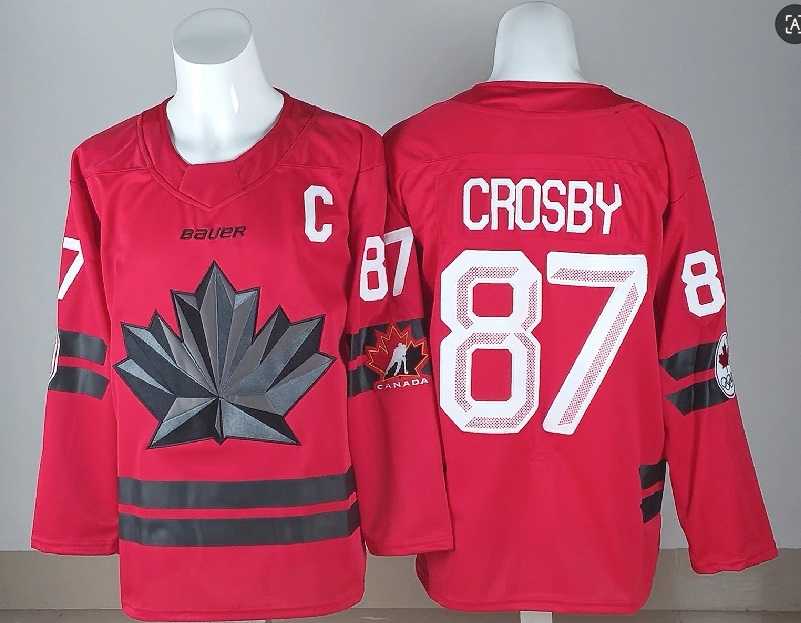 Men's Canada Hockey #87 Sidney Crosby With C Patch Red 2026 Olympics Stitched Jersey,We sell and wholesale Men's Canada Hockey #87 Sidney Crosby With C Patch Red 2026 Olympics Stitched Jersey on line form chian!