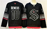 Men's Seattle Kraken #10 Matty Beniers Black 2026 Alternate Stitched Hockey Jersey,baseball caps,new era cap wholesale,wholesale hats