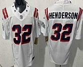 Men's New England Patriots #32 TreVeyon Henderson Limited White Rivalries FUSE Vapor Stitched Jersey,baseball caps,new era cap wholesale,wholesale hats
