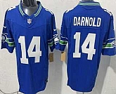 Men's Seattle Seahawks #14 Sam Darnold Limited Blue FUSE Vapor Stitched Jersey,baseball caps,new era cap wholesale,wholesale hats
