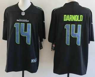 Men's Seattle Seahawks #14 Sam Darnold Limited Black Fashion Vapor Stitched Jersey,We sell and wholesale Men's Seattle Seahawks #14 Sam Darnold Limited Black Fashion Vapor Stitched Jersey on line form chian!