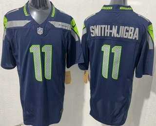 Men's Seattle Seahawks #11 Jaxon Smith Njigba Limited Navy FUSE Vapor Stitched Jersey,We sell and wholesale Men's Seattle Seahawks #11 Jaxon Smith Njigba Limited Navy FUSE Vapor Stitched Jersey on line form chian!