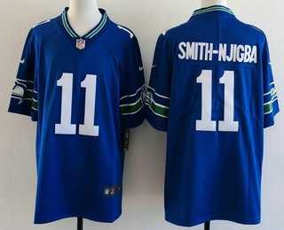 Men's Seattle Seahawks #11 Jaxon Smith Njigba Limited Blue Throwback Vapor Stitched Jersey,We sell and wholesale Men's Seattle Seahawks #11 Jaxon Smith Njigba Limited Blue Throwback Vapor Stitched Jersey on line form chian!