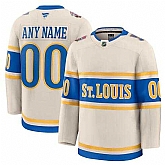 Men's St. Louis Blues Active Player Custom Cream 2024-25 Winter Classic Stitched Hockey Jersey,baseball caps,new era cap wholesale,wholesale hats