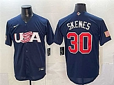 Men's USA #30 Paul Skenes Navy World Baseball Classic Stitched Jersey,baseball caps,new era cap wholesale,wholesale hats