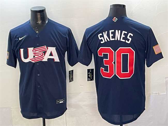 Men's USA #30 Paul Skenes Navy World Baseball Classic Stitched Jersey,We sell and wholesale Men's USA #30 Paul Skenes Navy World Baseball Classic Stitched Jersey on line form chian!