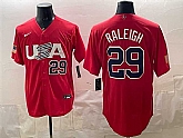 Men's USA #29 Cal Raleigh Red World Baseball Classic Stitched Jersey,baseball caps,new era cap wholesale,wholesale hats