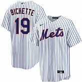 Men's New York Mets #19 Bo Bichette 2026 White Cool Base Stitched Jersey Dzhi,baseball caps,new era cap wholesale,wholesale hats