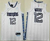Men's Memphis Grizzlies #12 Ja Morant White 2025 City Sponsor Swingman Jersey,baseball caps,new era cap wholesale,wholesale hats