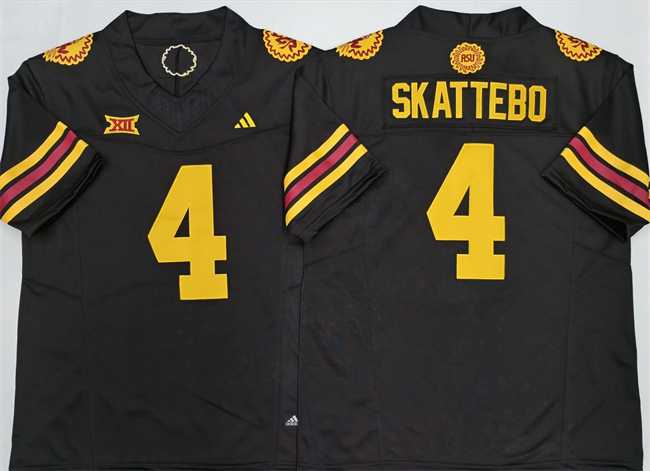 Men's Arizona State Sun Devils #4 Cam Skattebo Black 2025 F.U.S.E. Vapor Limited Stitched Jersey,We sell and wholesale Men's Arizona State Sun Devils #4 Cam Skattebo Black 2025 F.U.S.E. Vapor Limited Stitched Jersey on line form chian!