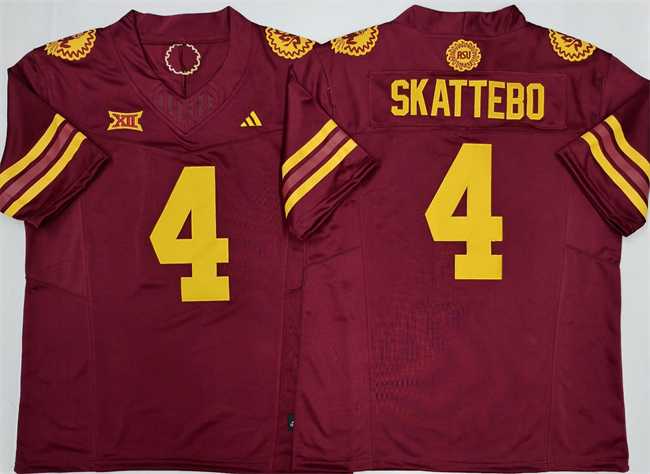 Men's Arizona State Sun Devils #4 Cam Skattebo Red 2025 F.U.S.E. Vapor Limited Stitched Jersey,We sell and wholesale Men's Arizona State Sun Devils #4 Cam Skattebo Red 2025 F.U.S.E. Vapor Limited Stitched Jersey on line form chian!