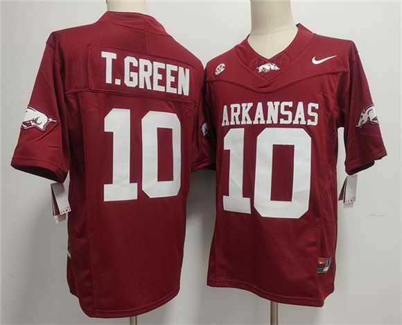 Men's Arkansas Razorbacks #10 TAYLEN GREEN Red 2025 F.U.S.E. Vapor Limited Stitched Jersey,We sell and wholesale Men's Arkansas Razorbacks #10 TAYLEN GREEN Red 2025 F.U.S.E. Vapor Limited Stitched Jersey on line form chian!