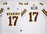 Men's Wyoming Cowboys #17 Josh Allen White 2026 F.U.S.E. Stitched College Jersey,baseball caps,new era cap wholesale,wholesale hats
