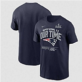 Men's New England Patriots Navy 2025 Super Bowl LX Clear Sign T-Shirt,baseball caps,new era cap wholesale,wholesale hats