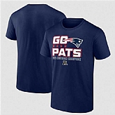 Men's New England Patriots Navy 2025 AFC Champions Hometown T-Shirt,baseball caps,new era cap wholesale,wholesale hats