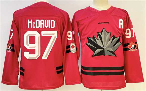 Men's Canada Hockey #97 Connor McDavid Red With A Patch Stitched Jersey,We sell and wholesale Men's Canada Hockey #97 Connor McDavid Red With A Patch Stitched Jersey on line form chian!