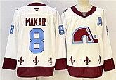Men's Colorado Avalanche #8 Cale Makar White 2024-25 With A Patch Stitched Jersey,baseball caps,new era cap wholesale,wholesale hats