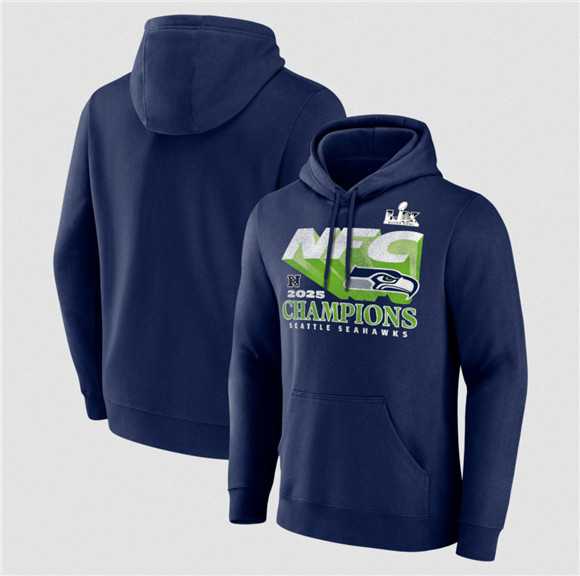 Men's Seattle Seahawks Navy 2025 NFL Champions Pullover Hoodie,We sell and wholesale Men's Seattle Seahawks Navy 2025 NFL Champions Pullover Hoodie on line form chian!