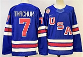 Men's USA #7 Brady Tkachuk Royal 2025-2026 Stitched Jersey,baseball caps,new era cap wholesale,wholesale hats