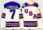 Men's USA #7 Brady Tkachuk White 2025-2026 Stitched Jersey,baseball caps,new era cap wholesale,wholesale hats