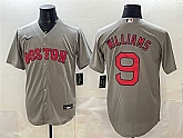 Men's Boston Red Sox #9 Ted Williams Grey Cool Base Stitched Jersey,baseball caps,new era cap wholesale,wholesale hats