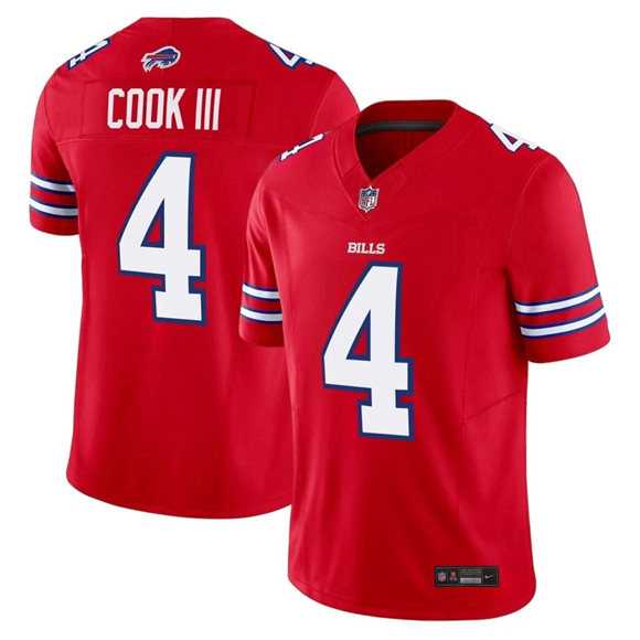 Men's Buffalo Bills #4 James Cook III Red 2025 F.U.S.E. Vapor Untouchable Limited Stitched Jersey Dzhi,We sell and wholesale Men's Buffalo Bills #4 James Cook III Red 2025 F.U.S.E. Vapor Untouchable Limited Stitched Jersey Dzhi on line form chian!