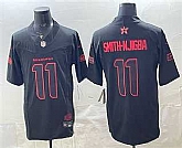 Men's Seattle Seahawks #11 Jaxon Smith-Njigba Limited Black Stranger Things Stuck In The Upside Down Jersey Dzhi,baseball caps,new era cap wholesale,wholesale hats
