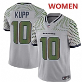 Women's Seattle Seahawks #10 Cooper Kupp Gray 2025 F.U.S.E. 'Rivalries' Vapor Limited Stitched Jersey Dzhi,baseball caps,new era cap wholesale,wholesale hats