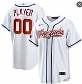 Men's Venezuela Baseball Active Player Custom White 2026 World Baseball Classic Home Stadium Stitched Jersey,baseball caps,new era cap wholesale,wholesale hats