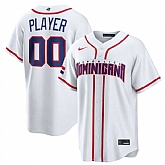 Men's Dominican Republic Baseball Active Player Custom White 2026 World Baseball Classic Home Stadium Stitched Jersey,baseball caps,new era cap wholesale,wholesale hats