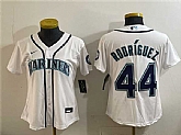 Youth Seattle Mariners #44 Julio Rodriguez White Cool Base Stitched Jersey,baseball caps,new era cap wholesale,wholesale hats