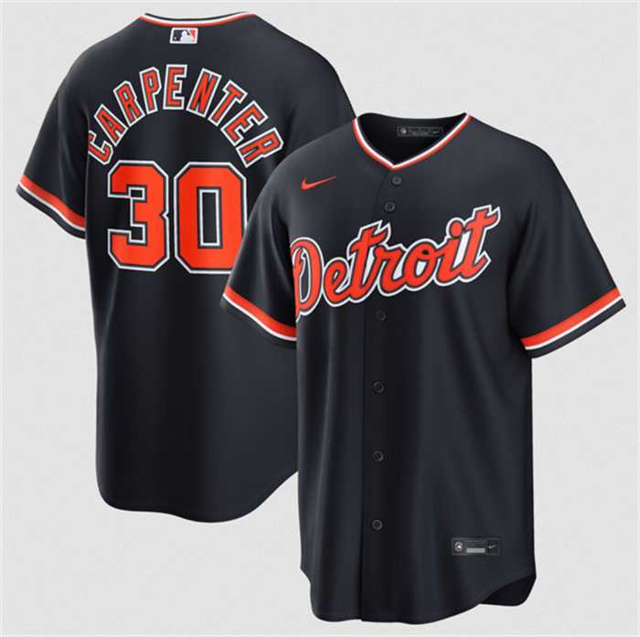 Men's Detroit Tigers #30 Kerry Carpenter Navy Alternate Stitched Jersey Dzhi,We sell and wholesale Men's Detroit Tigers #30 Kerry Carpenter Navy Alternate Stitched Jersey Dzhi on line form chian!