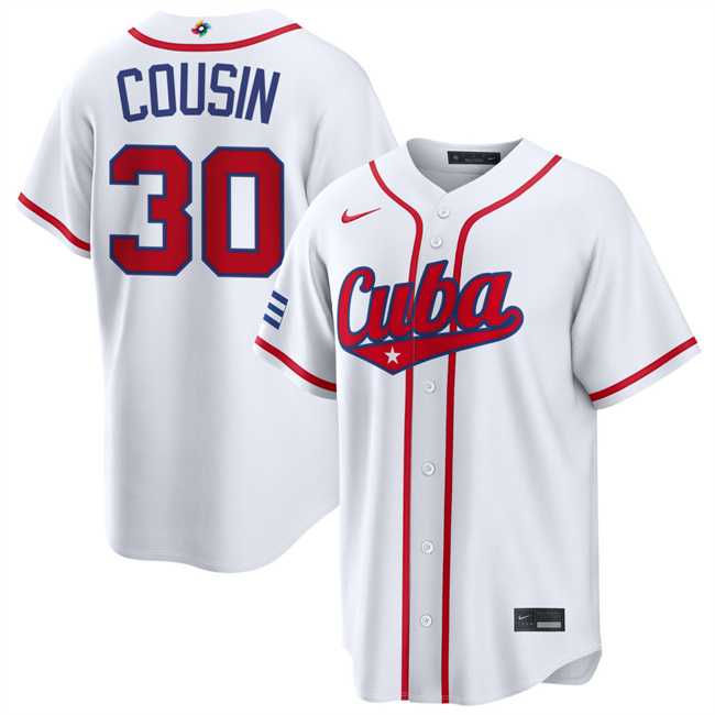 Men's Cuba Baseball #30 Josimar Cousin White 2026 World Baseball Classic Home Stadium Stitched Jersey,We sell and wholesale Men's Cuba Baseball #30 Josimar Cousin White 2026 World Baseball Classic Home Stadium Stitched Jersey on line form chian!
