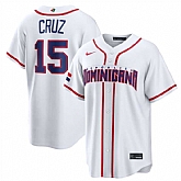 Men's Dominican Republic Baseball #15 Oneil Cruz White 2026 World Baseball Classic Home Stadium Stitched Jersey,baseball caps,new era cap wholesale,wholesale hats