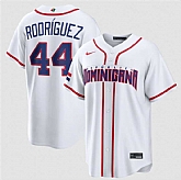 Men's Dominican Republic Baseball #44 Julio Rodriguez White 2026 World Baseball Classic Home Stadium Stitched Jersey,baseball caps,new era cap wholesale,wholesale hats