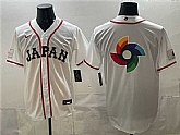 Men's Japan Baseball Team Big Logo White 2026 World Baseball Classic Home Stadium Stitched Jersey,baseball caps,new era cap wholesale,wholesale hats