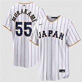 Men's Japan Baseball #55 Munetaka Murakami White 2026 World Baseball Classic Home Stadium Stitched Jersey,baseball caps,new era cap wholesale,wholesale hats